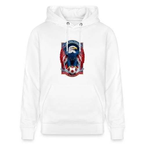 USA Eagle Emblem T Shirt, USA Soccer Pride Gift - Heavyweight Unisex Hoodie CRUISER by Stanley/Stella