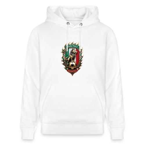 Italy Wolf Fury T-Shirt, Italian Flag Pride Gift - Heavyweight Unisex Hoodie CRUISER by Stanley/Stella