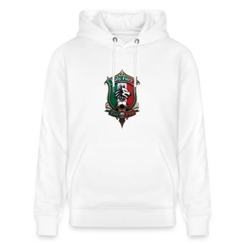 Italy heritage Wolf Fury Tee, Pride Badge Gift - Heavyweight Unisex Hoodie CRUISER by Stanley/Stella