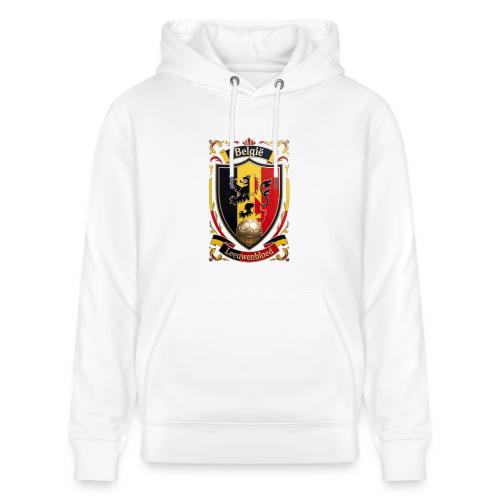 Belgium Lion Crest T-Shirt, Belgian Flag Gift - Heavyweight Unisex Hoodie CRUISER by Stanley/Stella