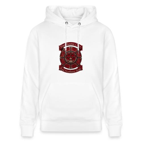 Manchester Is Red T Shirt, Soccer City Pride Gift - Heavyweight Unisex Hoodie CRUISER by Stanley/Stella