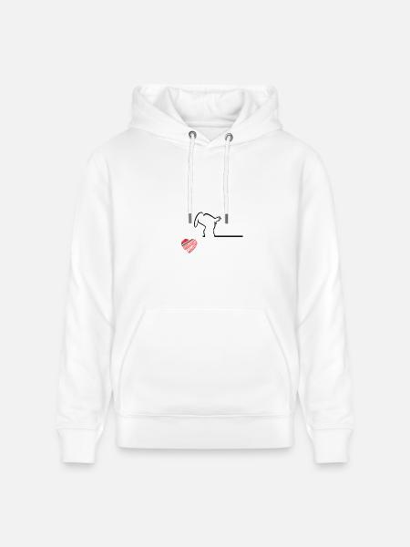 heart bag - Heavyweight Unisex Hoodie CRUISER by Stanley/Stella - white