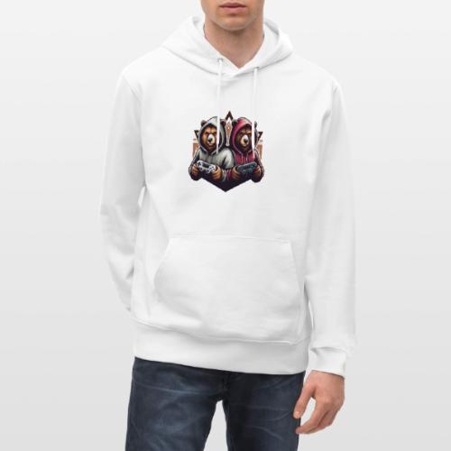 2 grizzlies gamer bears - Heavyweight Unisex Hoodie CRUISER by Stanley/Stella