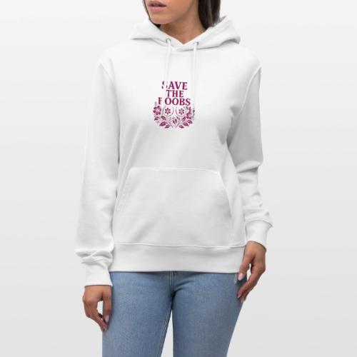 Save the boobs floral - Heavyweight Unisex Hoodie CRUISER by Stanley/Stella