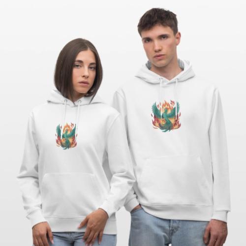Phoenix Rising Mythical Fire Bird Fantasy Design - Heavyweight Unisex Hoodie CRUISER by Stanley/Stella