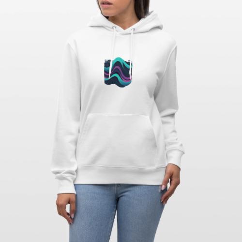 Abstract Wavy Ocean Pattern - Heavyweight Unisex Hoodie CRUISER by Stanley/Stella
