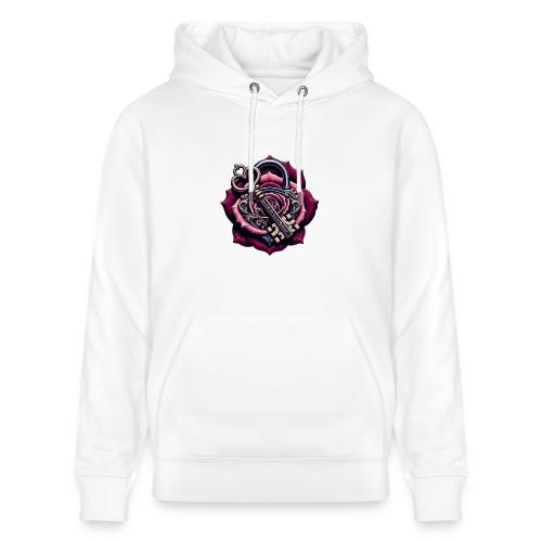 You Hold the Key to My Heart Rose Lock T-Shirt - Heavyweight Unisex Hoodie CRUISER by Stanley/Stella