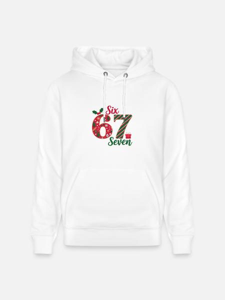 Six Seven Christmas Countdown - Heavyweight Unisex Hoodie CRUISER by Stanley/Stella - white