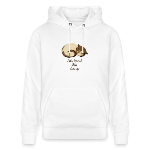 I Was Normal Three Cats Ago Funny Cat T-Shirt - Heavyweight Unisex Hoodie CRUISER by Stanley/Stella