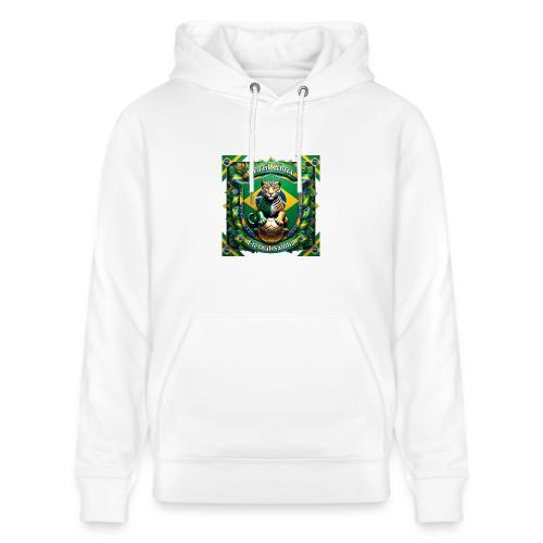 Brazil Jaguar Glory T-Shirt, Flag Pride Badge Gift - Heavyweight Unisex Hoodie CRUISER by Stanley/Stella