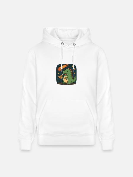 Dinosaur Space Adventure Design - Heavyweight Unisex Hoodie CRUISER by Stanley/Stella - white