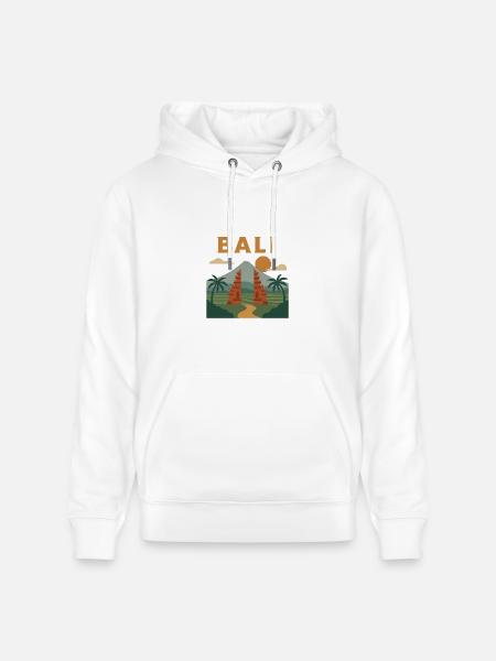 Bali Sunrise Gate Scene - Heavyweight Unisex Hoodie CRUISER by Stanley/Stella - white