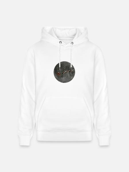 Lunar Santa Sleigh Ride - Heavyweight Unisex Hoodie CRUISER by Stanley/Stella - white