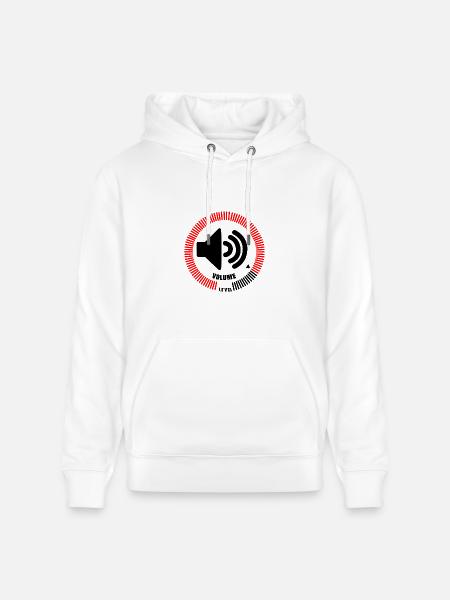 Volume Level - Heavyweight Unisex Hoodie CRUISER by Stanley/Stella - white