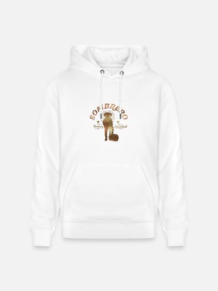 Sombrero Brewery Rustic Logo - Heavyweight Unisex Hoodie CRUISER by Stanley/Stella - white