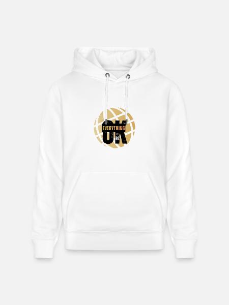 Everything Will Be OK Globe - Heavyweight Unisex Hoodie CRUISER by Stanley/Stella - white