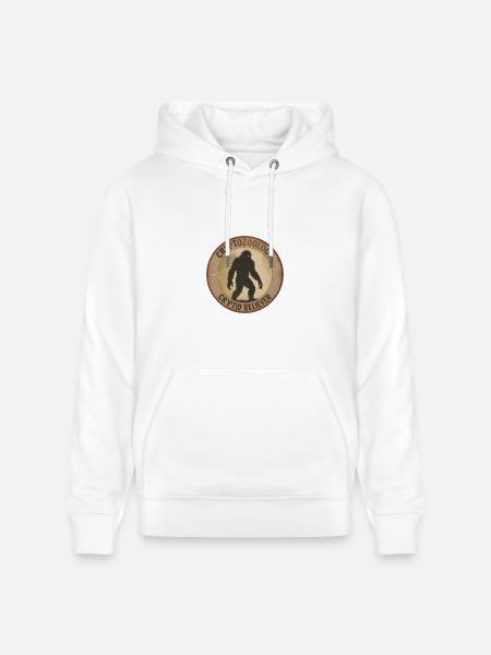 Cryptid Believer Sasquatch Coin - Heavyweight Unisex Hoodie CRUISER by Stanley/Stella - white