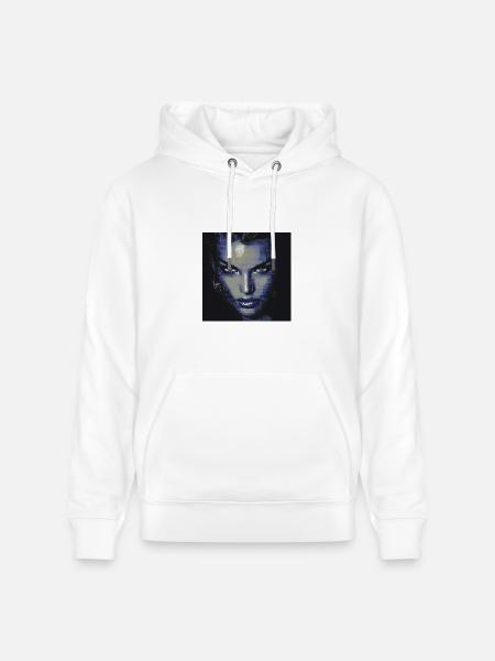 Midnight Halftone Femme Fatale - Heavyweight Unisex Hoodie CRUISER by Stanley/Stella - white