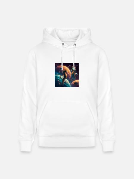 Space Herd - Heavyweight Unisex Hoodie CRUISER by Stanley/Stella - white