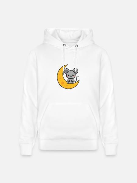 Mouse - Heavyweight Unisex Hoodie CRUISER by Stanley/Stella - white