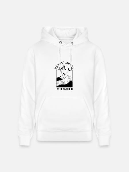Moonlit Silhouette - Heavyweight Unisex Hoodie CRUISER by Stanley/Stella - white