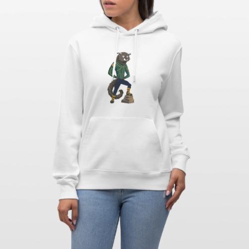 Raccoon Ranger in Neon Armor - Heavyweight Unisex Hoodie CRUISER by Stanley/Stella