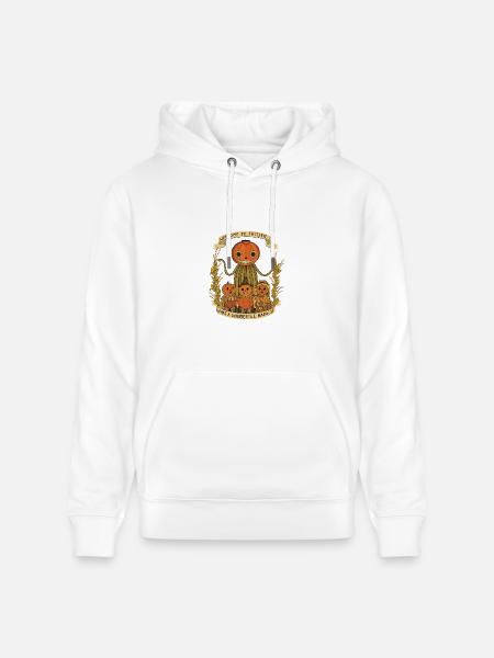 Harvest Family Pumpkin Scarecrow Banner - Heavyweight Unisex Hoodie CRUISER by Stanley/Stella - white
