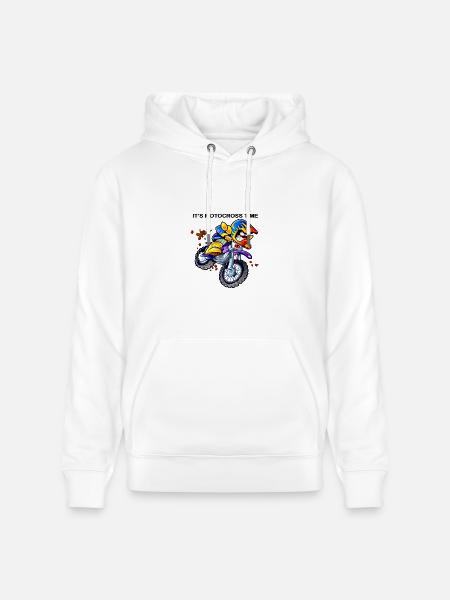 Vivid Moto Racer Neon Splash - Heavyweight Unisex Hoodie CRUISER by Stanley/Stella - white