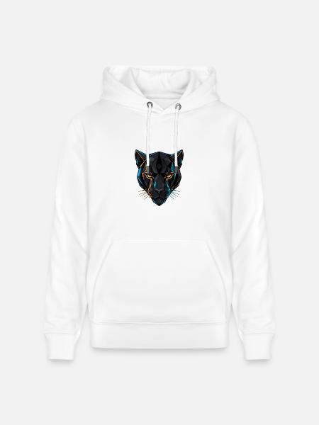 Neon Panther Wild Precision - Heavyweight Unisex Hoodie CRUISER by Stanley/Stella - white