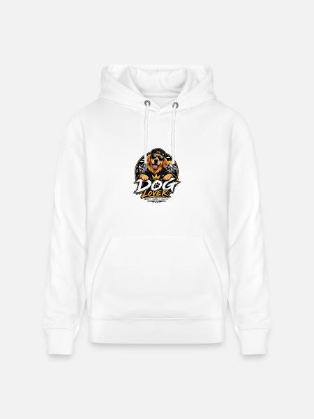 Royal Dog Love Graphic - Heavyweight Unisex Hoodie CRUISER by Stanley/Stella - white