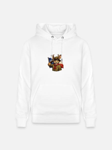 Jackalope Scout - Heavyweight Unisex Hoodie CRUISER by Stanley/Stella - white