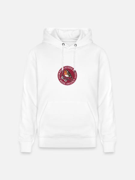Radicalized By Basic Decency - Heavyweight Unisex Hoodie CRUISER by Stanley/Stella - white