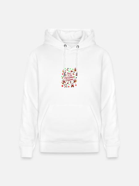 This Is My Christmas Pajama - Heavyweight Unisex Hoodie CRUISER by Stanley/Stella - white