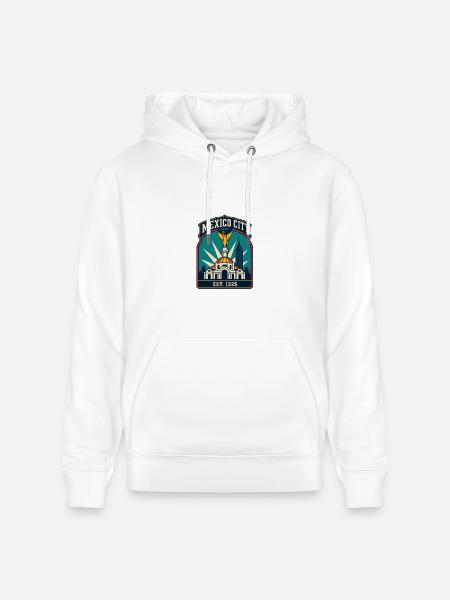 Mexico City CDMX Emblem - Heavyweight Unisex Hoodie CRUISER by Stanley/Stella - white