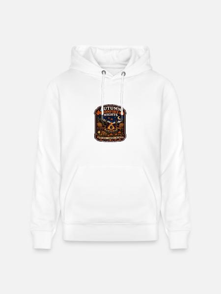 Autumn Bonfire Nights - Heavyweight Unisex Hoodie CRUISER by Stanley/Stella - white