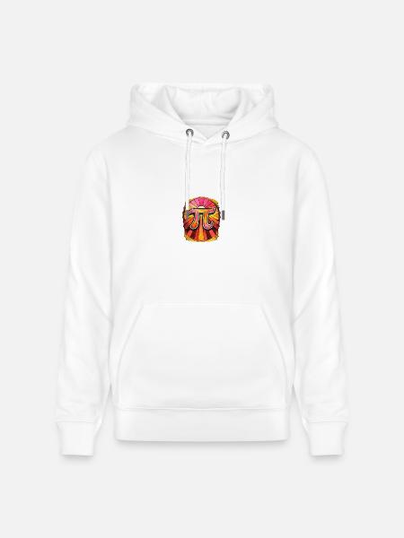 Pi Radiant Sunburst - Heavyweight Unisex Hoodie CRUISER by Stanley/Stella - white