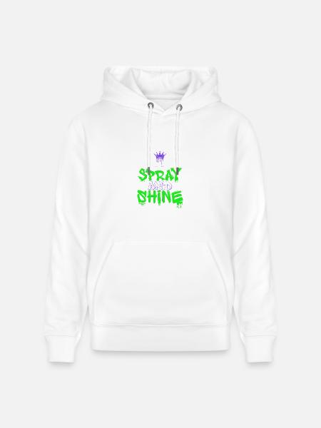 Spray and Shine Graffiti - Heavyweight Unisex Hoodie CRUISER by Stanley/Stella - white