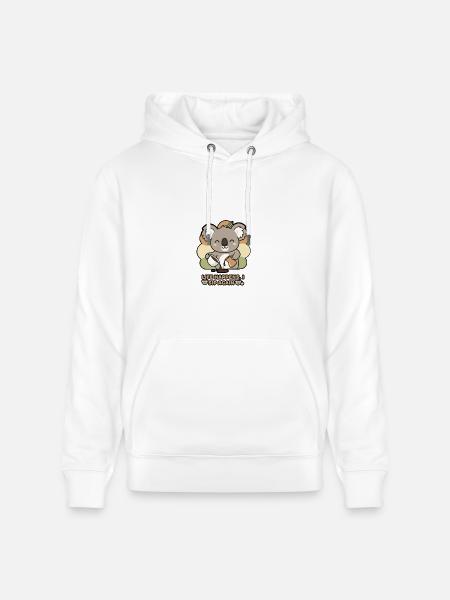 Koala Sips Again - Heavyweight Unisex Hoodie CRUISER by Stanley/Stella - white