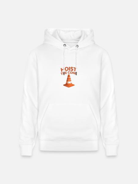 Hoist the Cone Graphic Tee - Heavyweight Unisex Hoodie CRUISER by Stanley/Stella - white