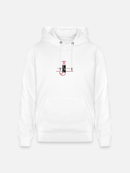 Neon Grid Microchip Icon - Heavyweight Unisex Hoodie CRUISER by Stanley/Stella - white