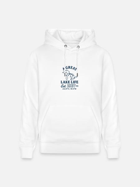 It's a Great Lake Life - Heavyweight Unisex Hoodie CRUISER by Stanley/Stella - white