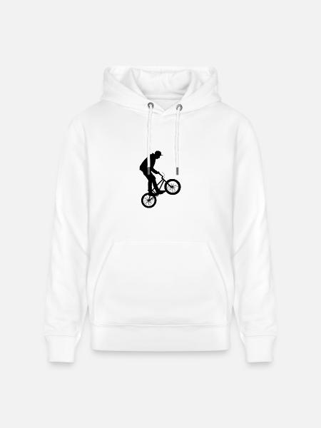 design BMX black - Heavyweight Unisex Hoodie CRUISER by Stanley/Stella - white