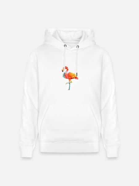 Flamingo Sunset - Heavyweight Unisex Hoodie CRUISER by Stanley/Stella - white