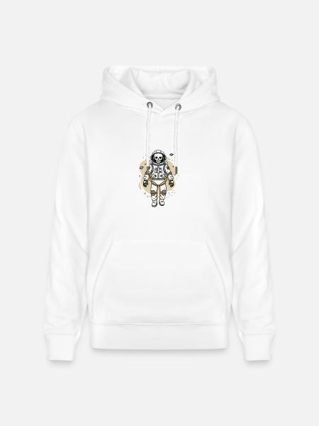 Cosmic Skull Astronaut - Heavyweight Unisex Hoodie CRUISER by Stanley/Stella - white