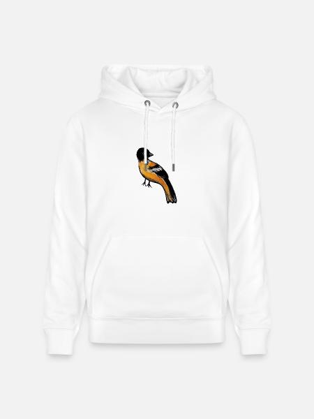 Ember Robin on Midnight - Heavyweight Unisex Hoodie CRUISER by Stanley/Stella - white