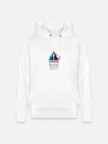 Warning Triangle Gradient - Heavyweight Unisex Hoodie CRUISER by Stanley/Stella - white