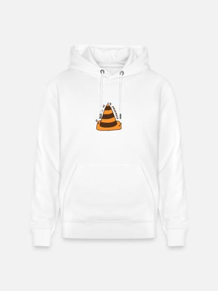 Work In Progress Cone - Heavyweight Unisex Hoodie CRUISER by Stanley/Stella - white