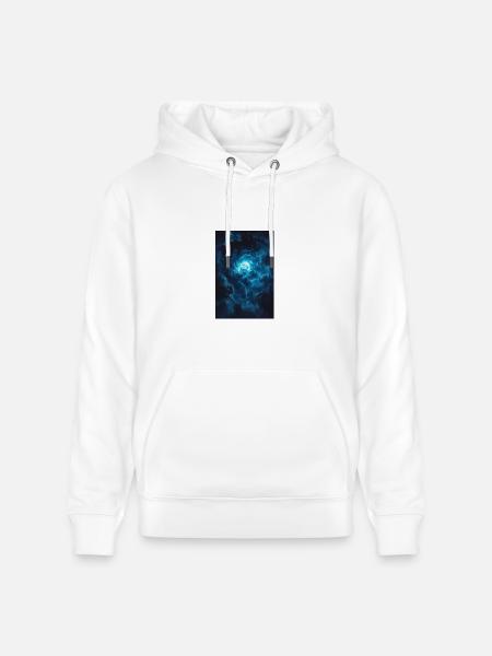 Blue Moonstorm Night Sky - Heavyweight Unisex Hoodie CRUISER by Stanley/Stella - white