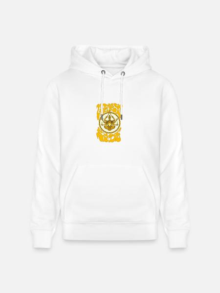 Weed Yogi in Golden Mandala - Heavyweight Unisex Hoodie CRUISER by Stanley/Stella - white