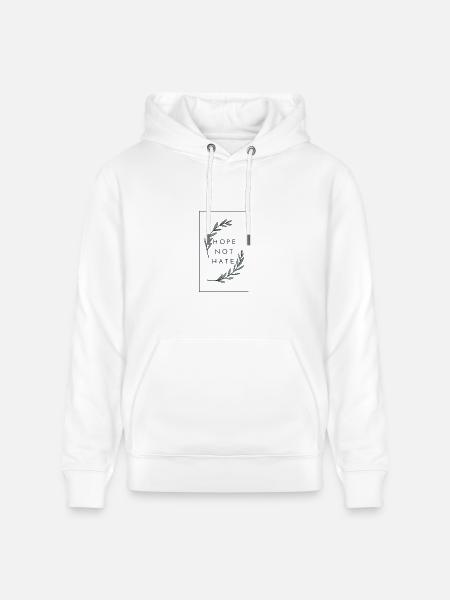 Hope Not Hate - Heavyweight Unisex Hoodie CRUISER by Stanley/Stella - white